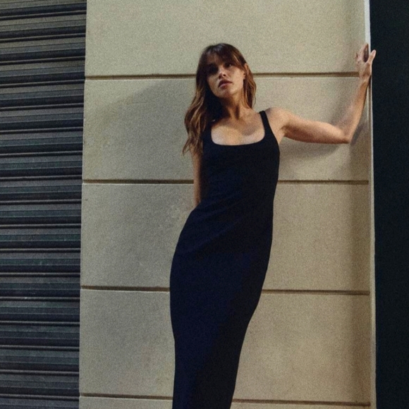 Zara Black Midi Dress - Picture 2 of 3